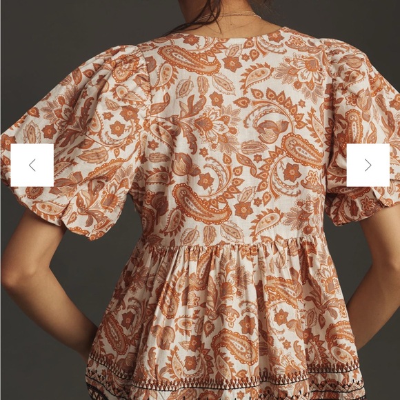 Anthropologie baby doll blouse size M - NEW W/O TAGS - Picture 2 of 5